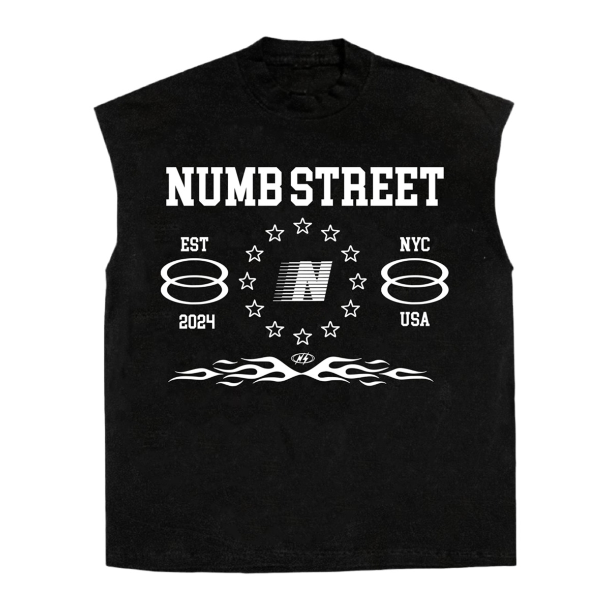 BLACK OLYMPIAN MUSCLE TEE