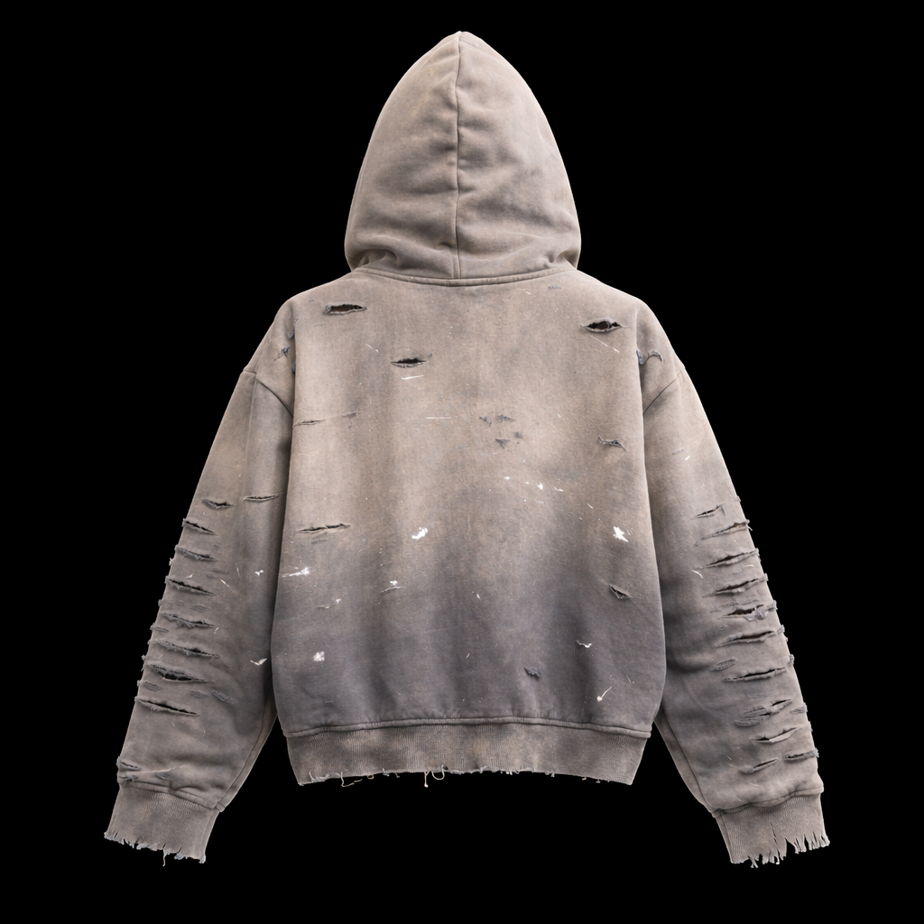 Street-Thrashed Zip Up