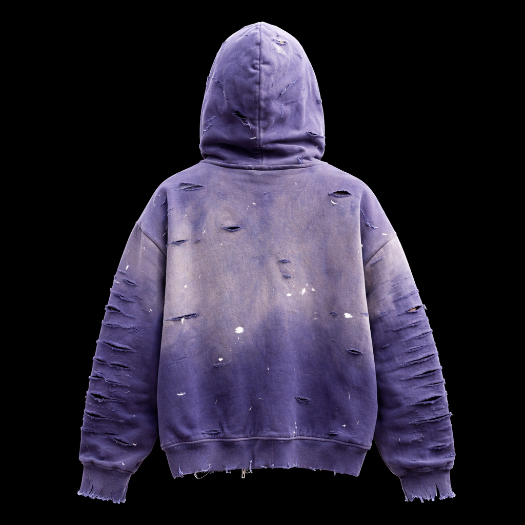Street-Thrashed Zip Up