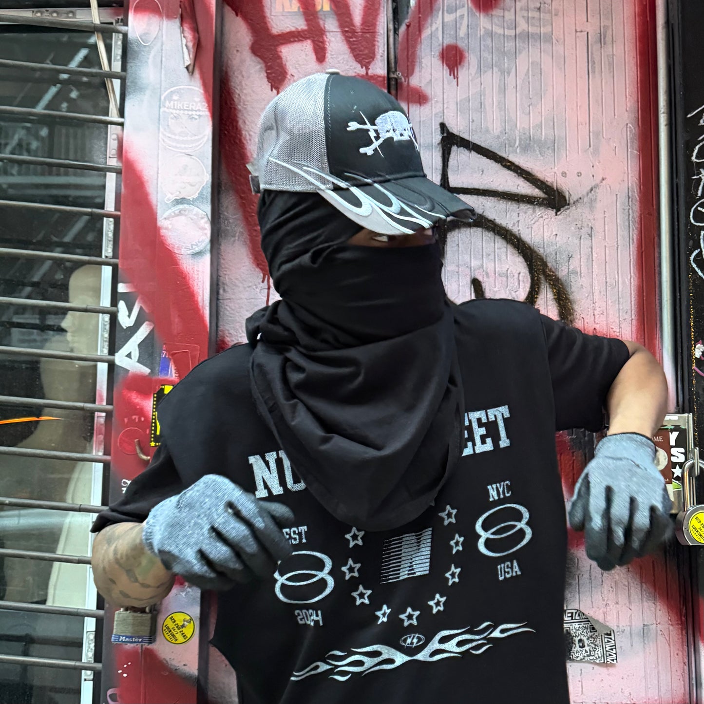 NUMB-SKULL FLAME WAVE CAP