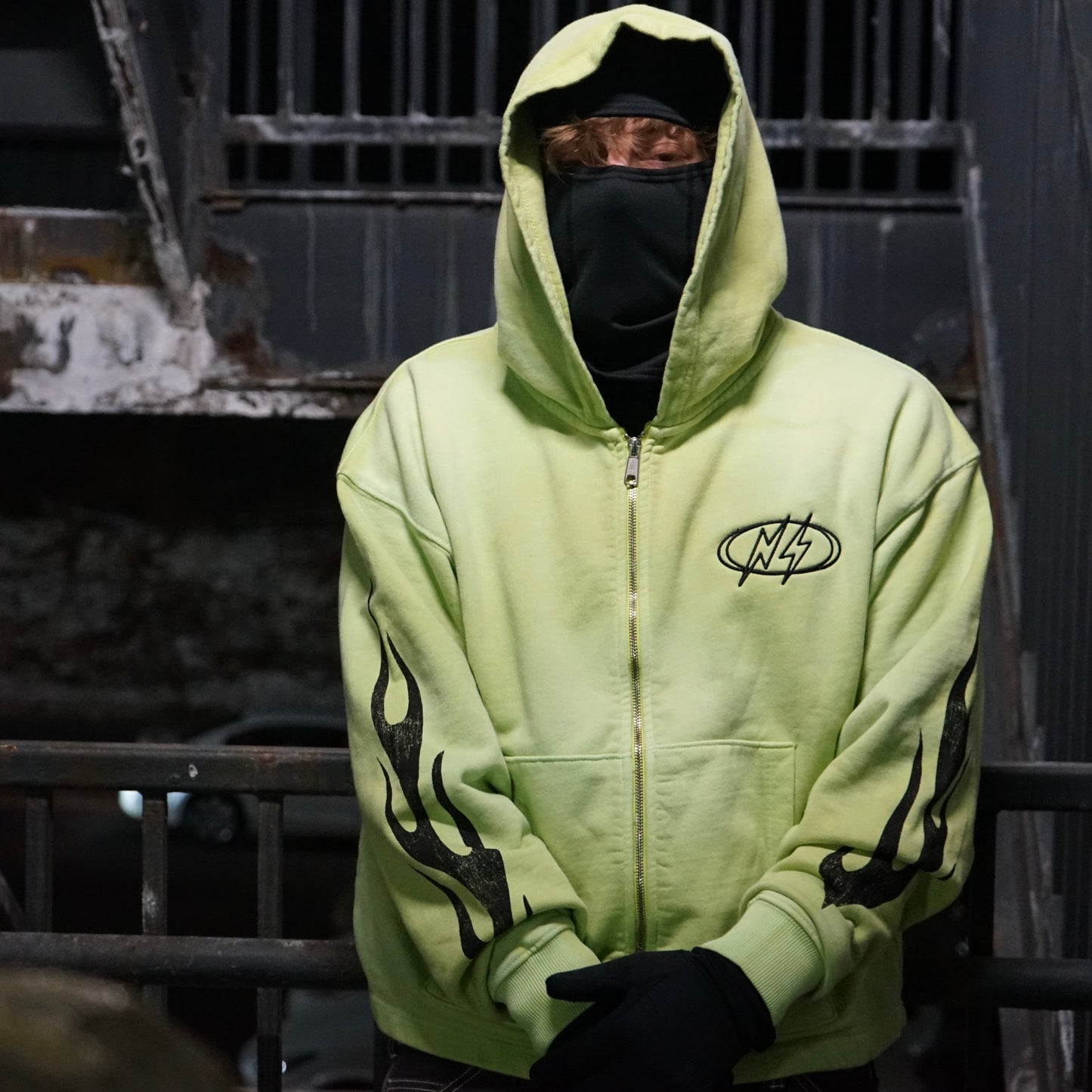 GRINCH GREEN FLAME ZIP