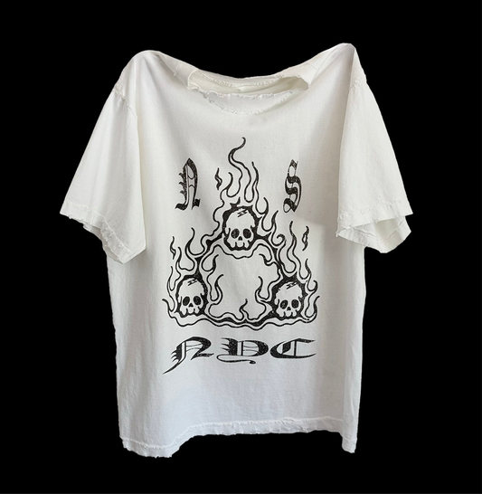 TRIP SKULL FLAME TEE [WTE]