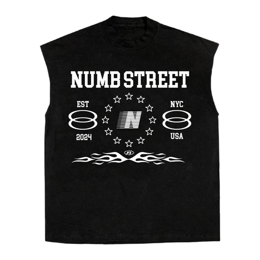 BLACK OLYMPIAN MUSCLE TEE
