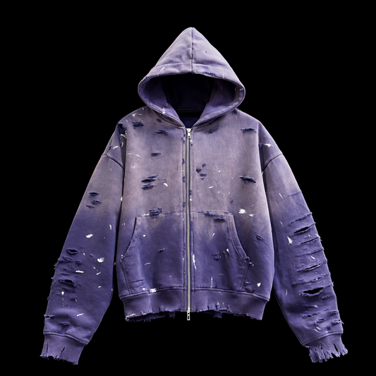 Street-Thrashed Zip Up