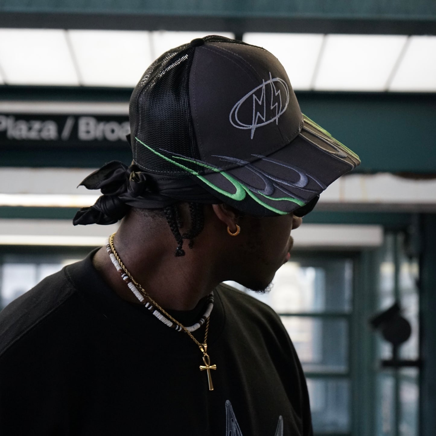 FLAME SLIME WAVE LOGO CAP