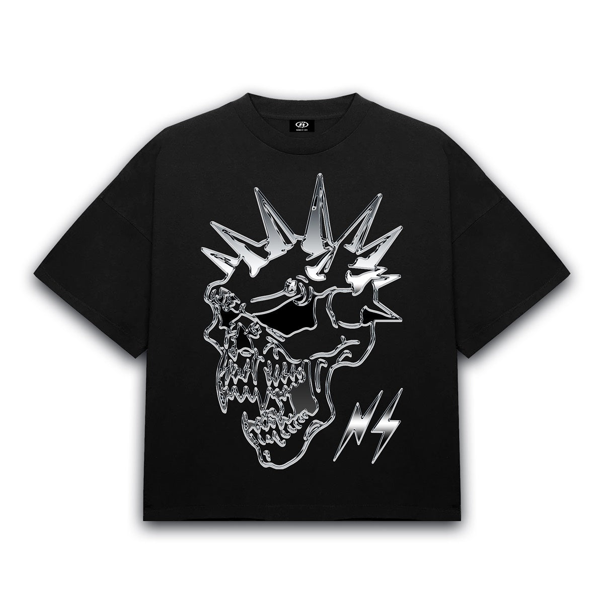 PSYCHO SKULL BLK TEE