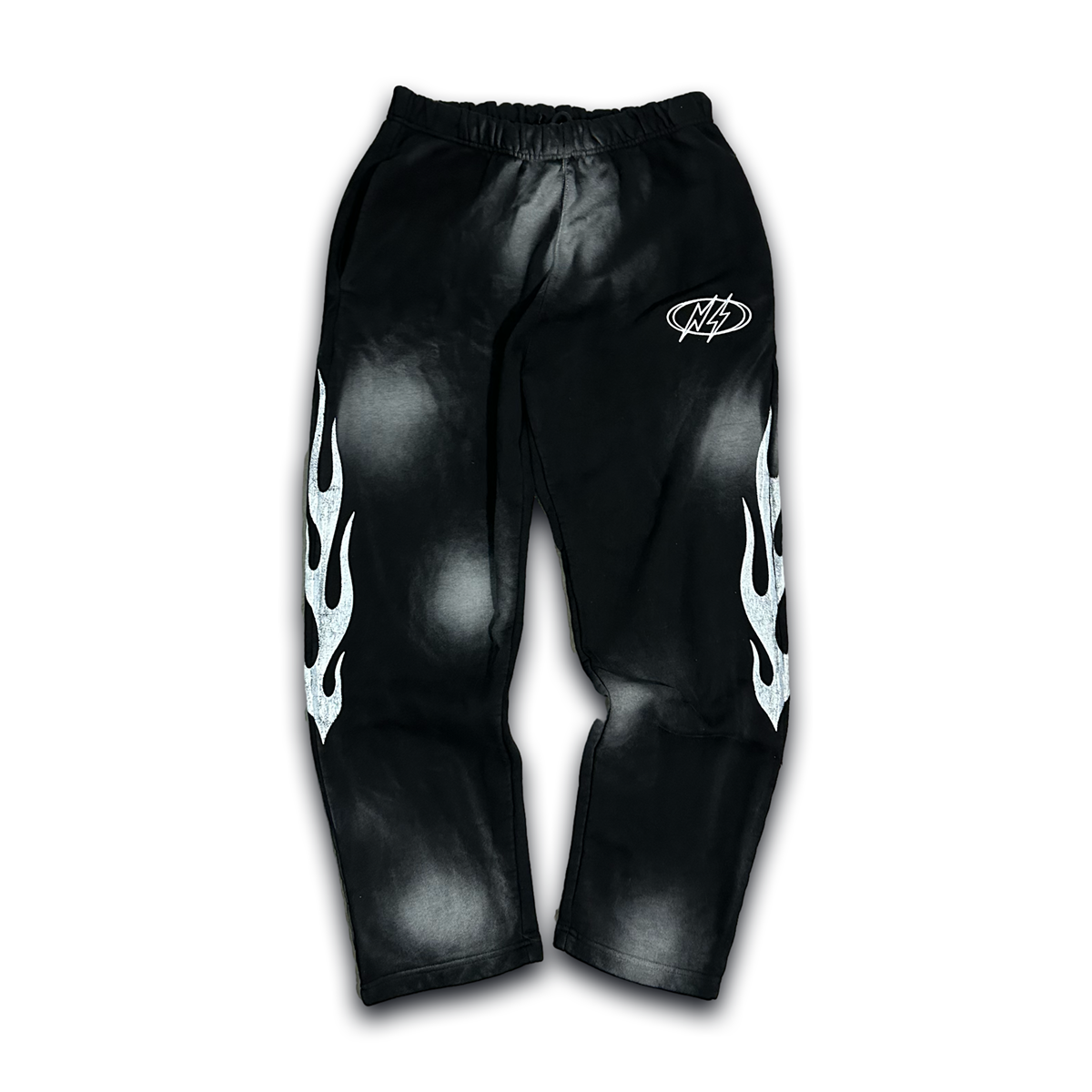 CONCRETE BLACK FLAME SWEATS