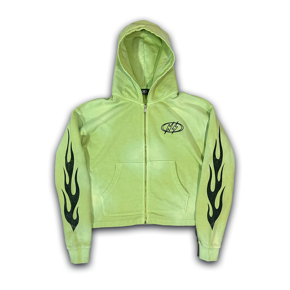 GRINCH GREEN FLAME ZIP